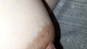 she flashes her big tits and belly on the street casually