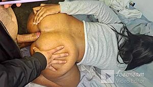 morena's huge ass shakes as colombian cock fills her outdoors