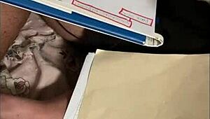 damn that tight pussy underwear peek in the dorm 😏💦