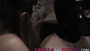 Latex Shemale Explodes Cum - Dare to Taste Her Load?