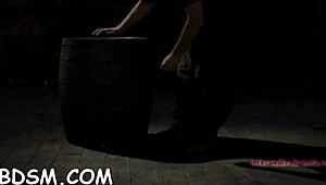 blindfolded babe gagged as toy shoves her twat deep 😈🔒🍆