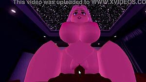 Blonde bitch grinds her wet pussy down hard on massive throbbing bbc monster cock riding relentlessly