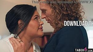 thick bbw sarah arabic and karla lane share boss cock at work