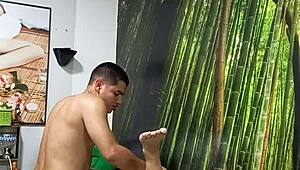 Hubby left for usa so his friend creampies my squirting pussy now