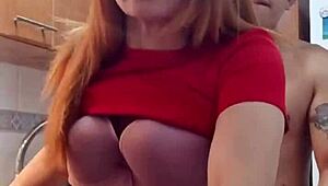 wanna taste my mother-in-law's wet vagina for breakfast in the kitchen before quickie anal creampie? 