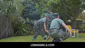 dani blu callie black freeuse teens train anytime with sergeant