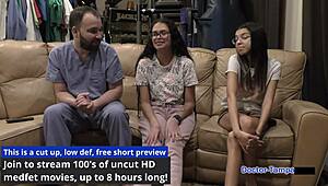 Η εξέταση Δρ Tampa στο Tampa University: Το ξυρισμένο μουνί της Angel Santana ανοίγει