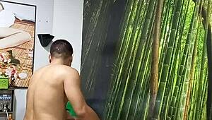 Hubby left for usa so his friend creampies my squirting pussy now