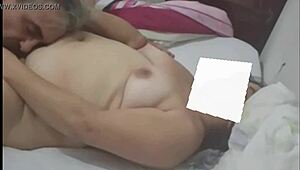 Chubby slut goes insane from intense pussy sucking draining every juice