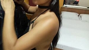 Lucky Uber Moto Driver Pounds Big Ass Latina's Throat in Public