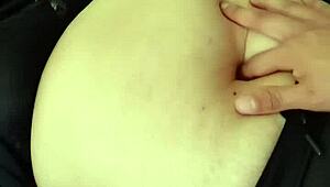 amateur milf explores belly fetish to shaking orgasm