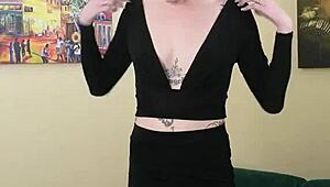 kit summers teases in tight black dress showing off that skinny body part 1