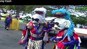 imagine tiny puerto rican midget latina stripping before big black cock rips clothes for florida workout