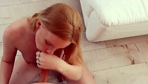 blonde college coed spreads wet pussy for horny erotic sex pounding