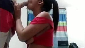 i came home from jogging to suck my husband's huge cock with my latina tits