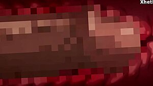 anime hentai babe bent over takes big cock doggystyle creampie in pussy