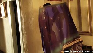 indian milf strips naked dancing erotically ripping clothes off 🔥🕺