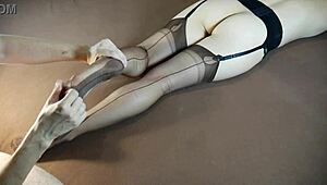 massage these sexy stocking soles horny milf??