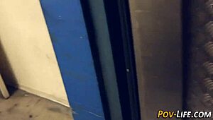 Brunette Teen Sucks Monster Cock Bent Over for Cumshot Doggystyle