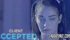 kinky robot brunette teen takes big cock deepthroat rimjob rough anal hardcore fantasy all night