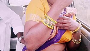 House Maid's Car Sex With Telugu Dirty Talk