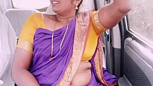 House Maid's Car Sex With Telugu Dirty Talk