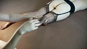 massage these sexy stocking soles horny milf??