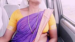 House Maid's Car Sex With Telugu Dirty Talk