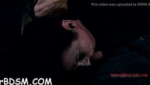 bound babe dominated and fucked hard by femdom couple