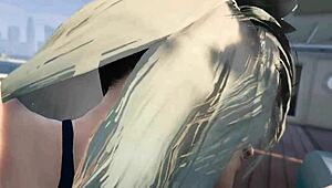 Gta 5 cutie bikini babe bounces pussy on cock during yacht game sex