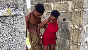 girl, feel this carpenter pounding your narrow ass doggystyle from behind outdoors?