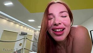 hey redhead slut, destroy that wet pussy then swallow cum?