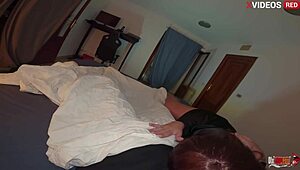 scared in stepsons bed i suck his dick beg him fuck my wet pussy