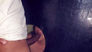 Peruvian Latina sucks and fucks stranger cocks through gloryhole at swing house party