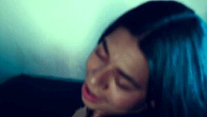 NERD MATURE GETS FOOTJOB LICKING THEN TIGHT PUSSY FUCK IN LINGERIE ORGASM