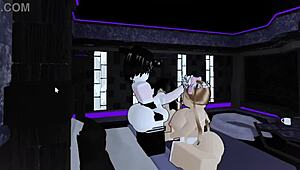 narrative unfolds as slutty petite femboy joins wild threesome