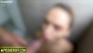 what if a tiny latina teen got pissed on then face fucked hard in the shower?