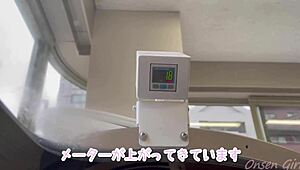 sweaty japanese babe tours steamy sauna depths