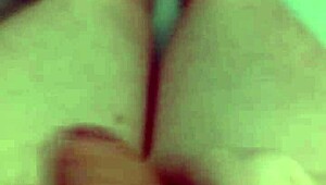 Homemade solo with massive cock stroking to explosion