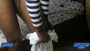 Ebony teen slut raw missionary fucked hard instead of rent payment