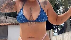 its samantha 38g and MAGGIE GREEN in a wet PUSSY LICKING threesome with BIG TITS