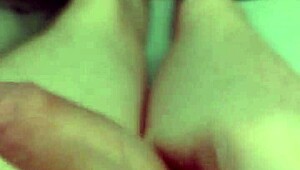 Homemade solo with massive cock stroking to explosion