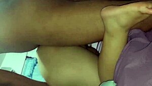 Intense pounding of my sexy wife's tight pussy