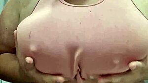 check out these heavy bbw naturals jiggling deep cleavage tease