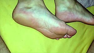 my stepmom finally lets me dirty her feet all up