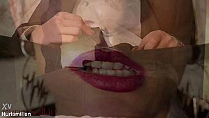 Wife endures lezdom foot training session