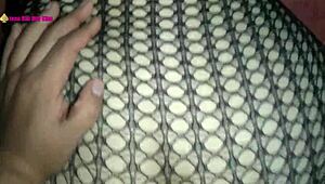 the fat latina milf in fishnets takes it doggystyle