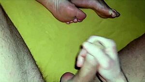 my stepmom finally lets me dirty her feet all up