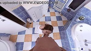 hey linda weasley bend over in the bathroom for my pov deepthroat and doggystyle pounding