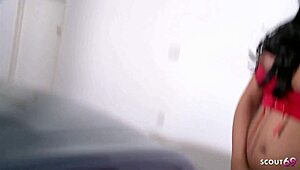 BIG TITS COUGAR WIFE FLASHES STRANGER FOR QUICKIE DOGGY IN CAR?!